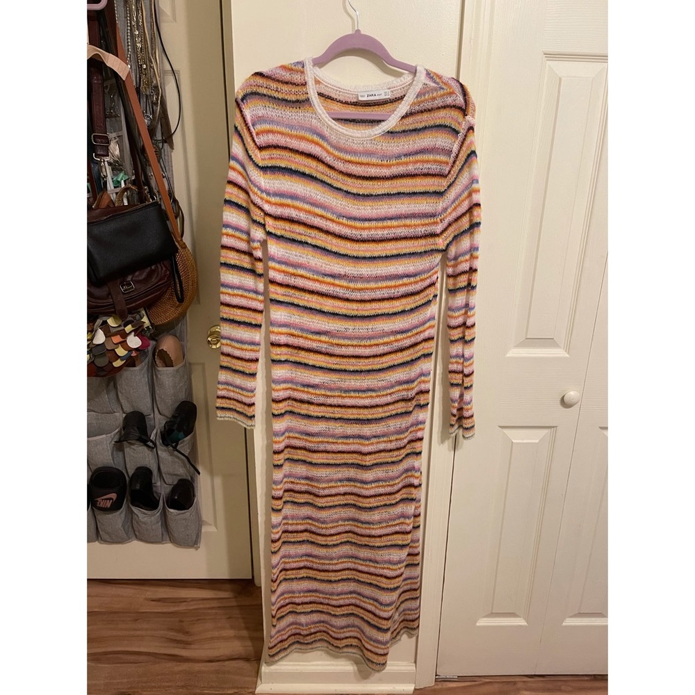 Zara Knit Striped Dress